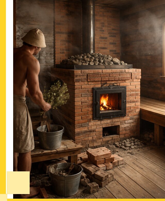 Кирпичные банные печи в Дмитрах от 96480 р. | ЭриданДмв