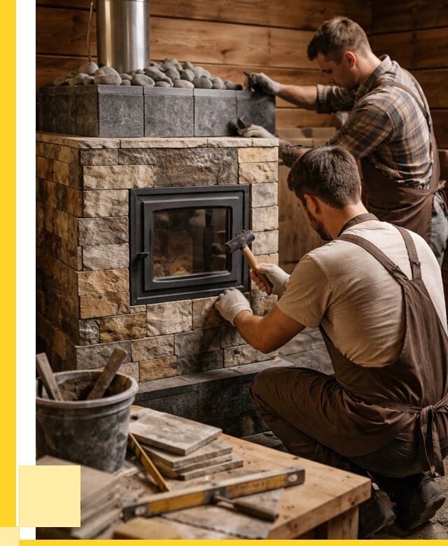 Облицовка банной печи в Дмитрах от 16080 р. | ЭриданДмв