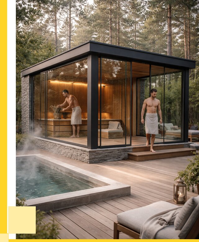 Стеклянные бани и двери в Дмитрах от 482400 р. | ЭриданДмв