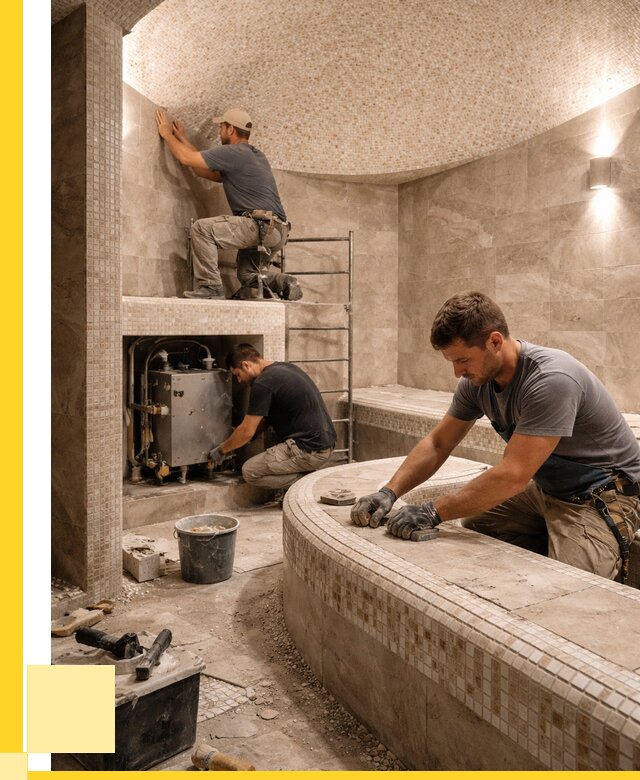 Монтаж хамамов под ключ в Дмитрах от 268000 р. ЭриданДмв