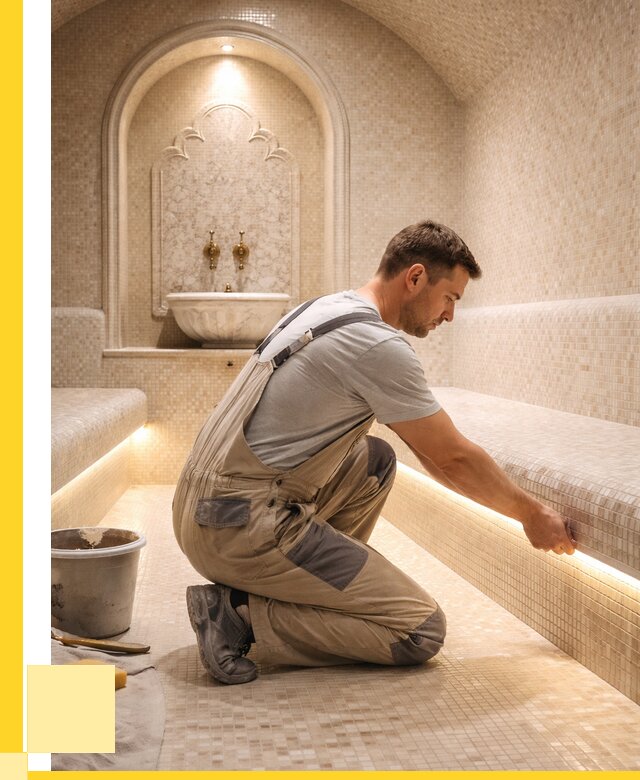 Отделка хамамов под ключ в Дмитрах от 5896 р. | ЭриданДмв