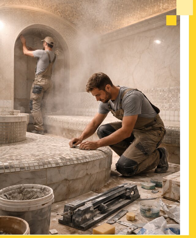 Профессиональный дизайн хамама и SPA под ключ в Дмитрах