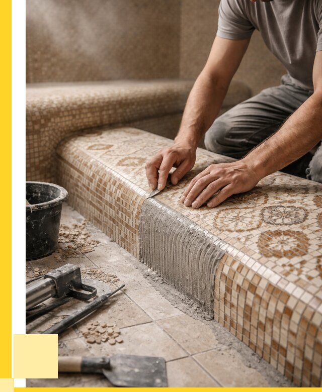 Плитка для хамама под ключ в Дмитрах от 3752 р. | ЭриданДмв